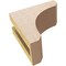 Ekena Millwork 3"W x 6"D x 6"H Classic Legacy Rough Cedar Woodgrain TimberThane Corbel, Primed Tan CORUR03X06X06LGYRCPR - alternate 3